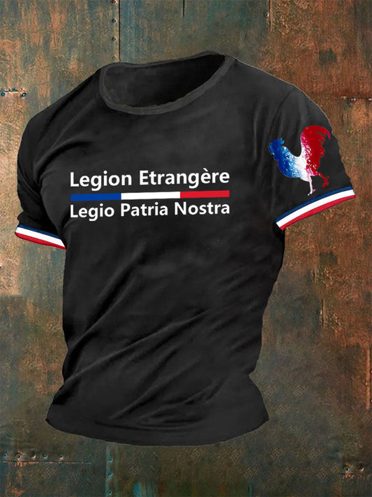 T-shirt Légion Étrangère Legio Patria Nostra France pour homme Noir / S