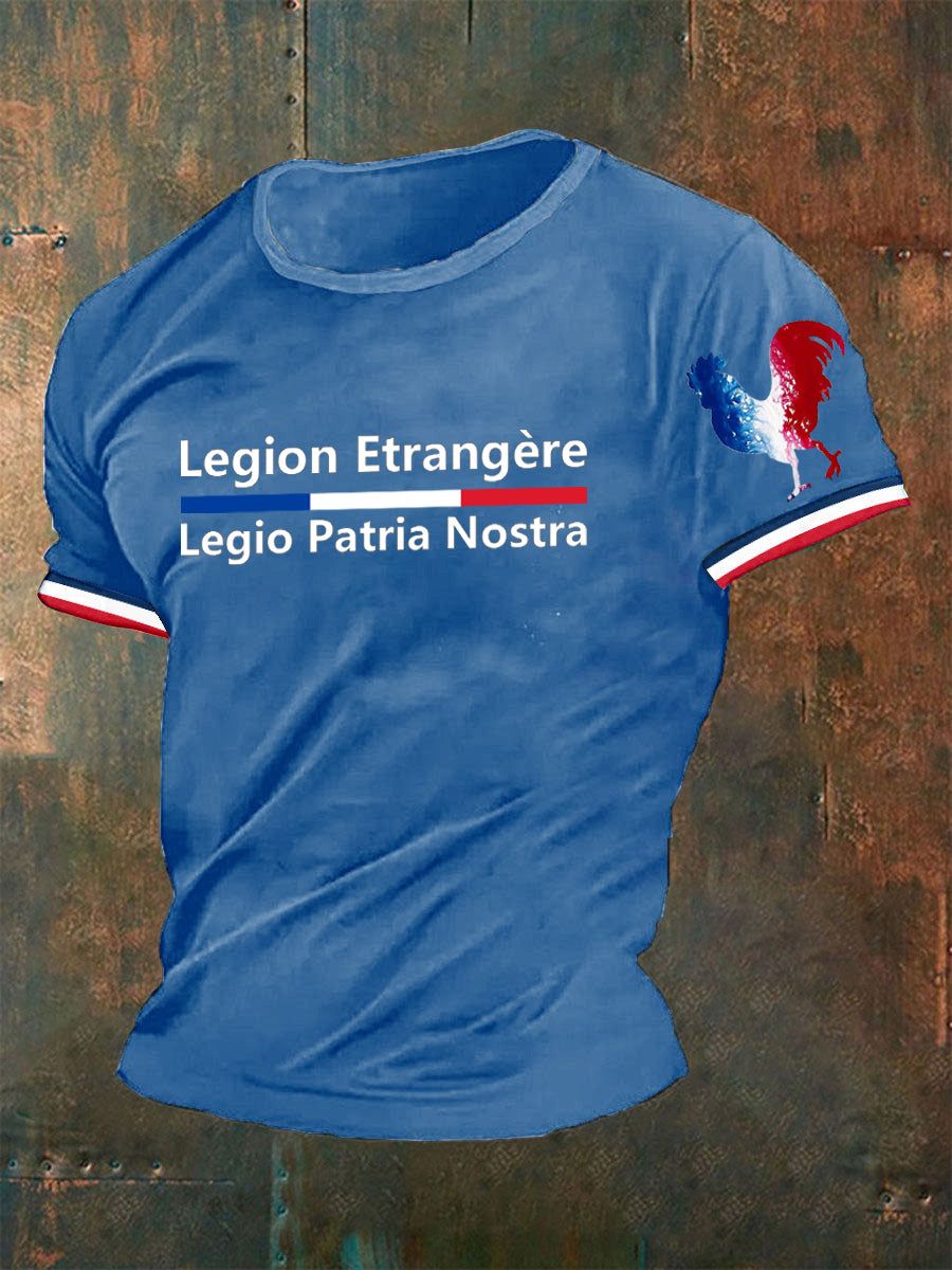 T-shirt Légion Étrangère Legio Patria Nostra France pour homme Bleu / S