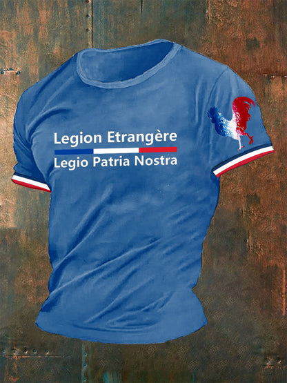T-shirt Légion Étrangère Legio Patria Nostra France pour homme Bleu / S