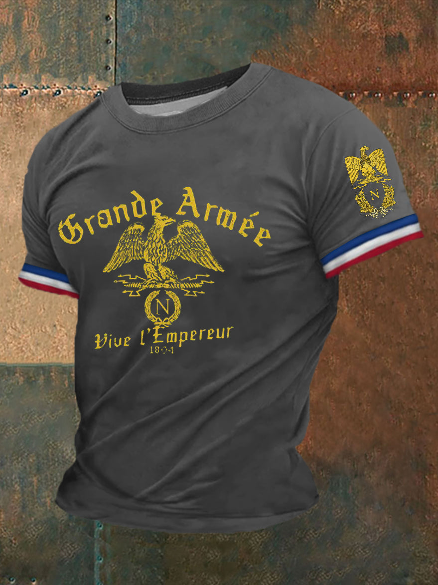 T-shirt imprimé à manches courtes Grande Armée Homme Gris / S