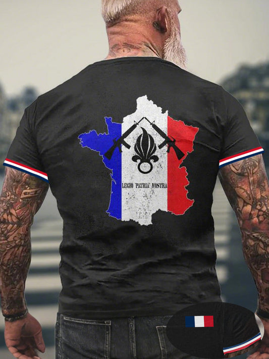 T-shirt Legio Patria Nostra France pour homme Noir / S