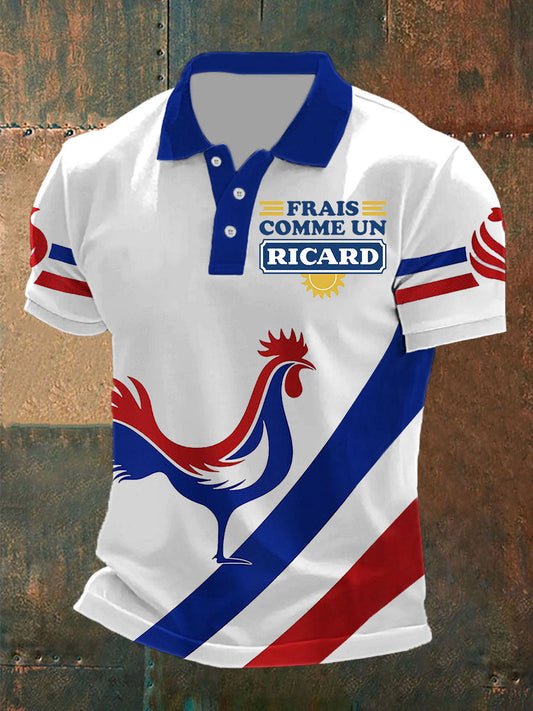 Polo à manches courtes Frais Comme Un Ricard pour homme comme image / S