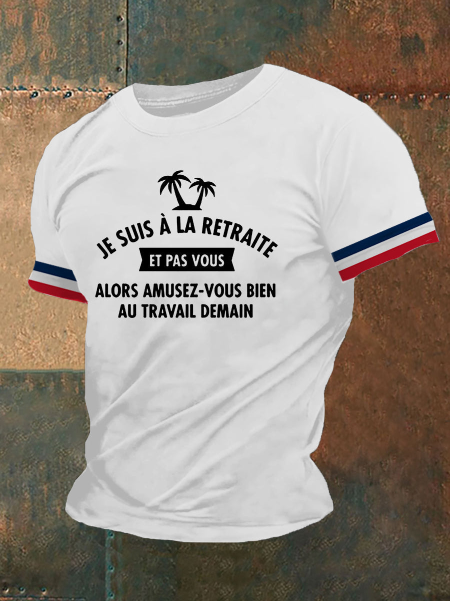 T-shirt à manches courtes Je Suis À La Retraite Homme Blanc / S