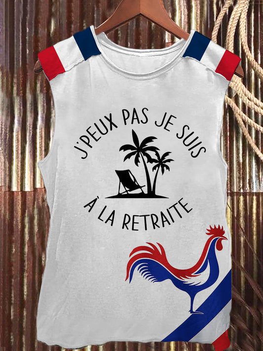Veste de raquette J’Peux Pas Je Suis A La Retraite Homme Blanc / S