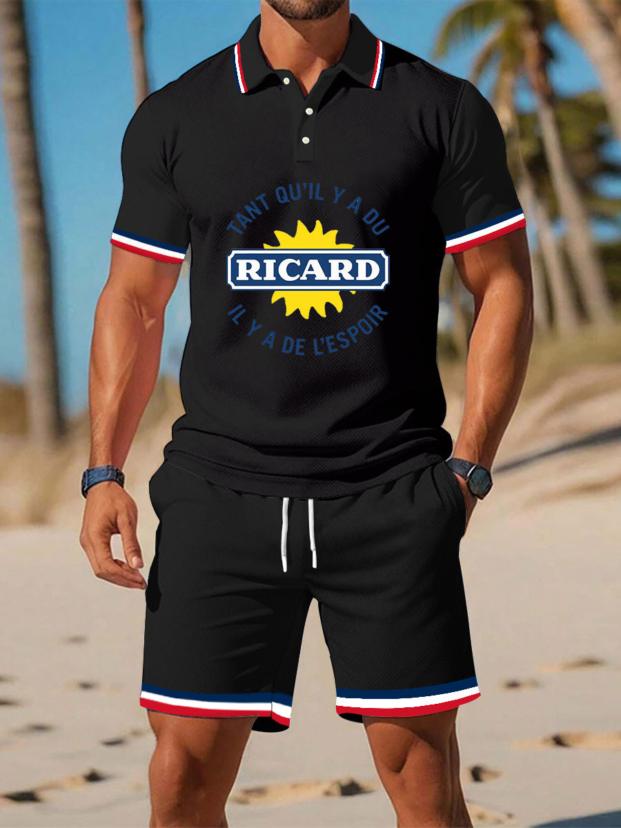 Ensembles de polo pour hommes Noir / S
