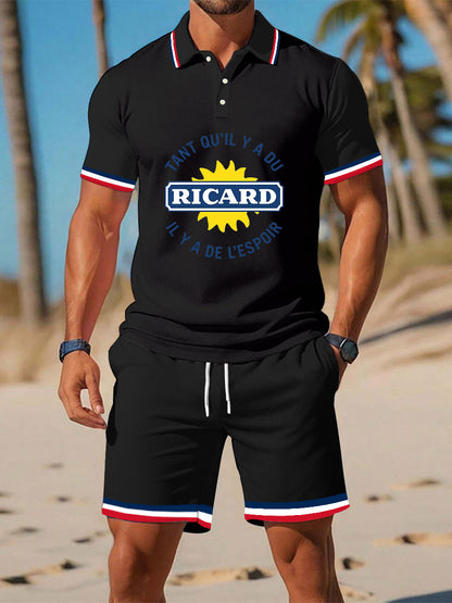 Ensembles de polo pour hommes Noir / S