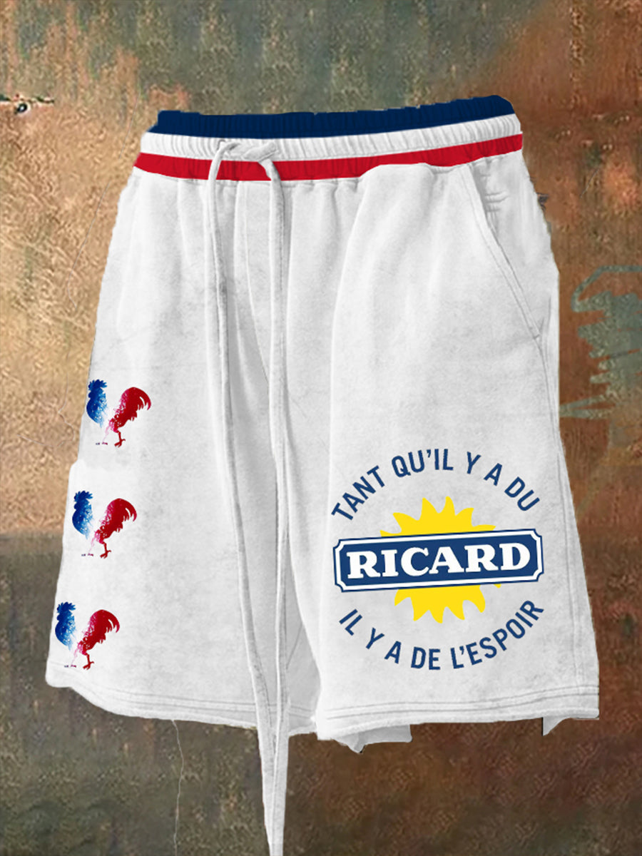 Short Tant Qu’il Y A Du Ricard Homme Blanc / S