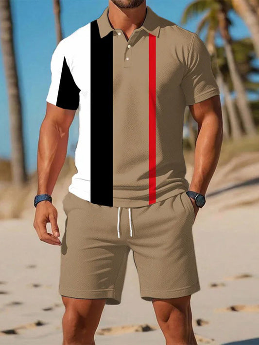 Costume de polo à manches courtes pour hommes comme image / S