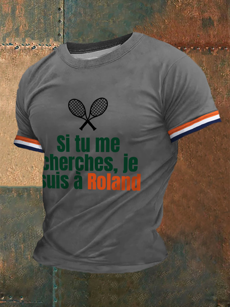 T-shirt à manches courtes French open 2025 Tennis Homme Gris / S