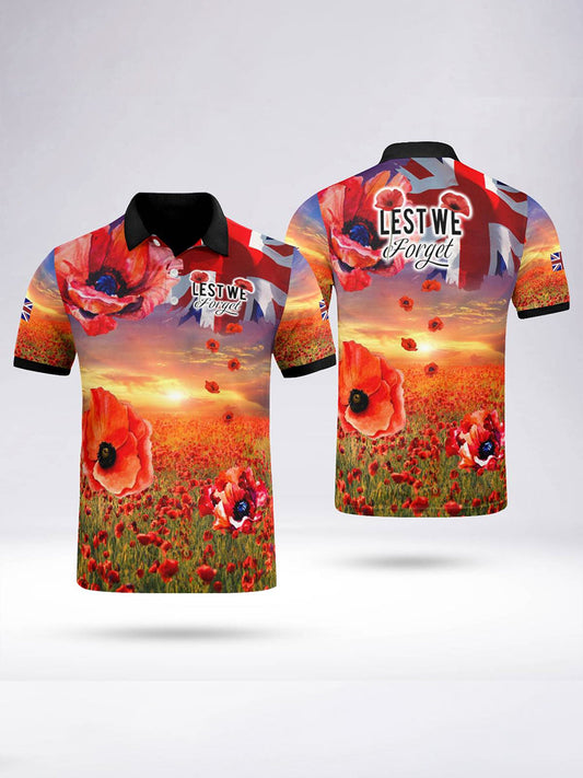 Polo à manches courtes Poppy Field Homme Noir / S