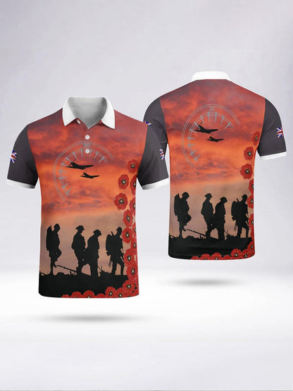 Polo à manches courtes LEST WE FORGET pour homme Blanc / S