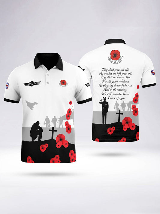 Polo à manches courtes Honour Our Royal Air Force pour homme Noir / S
