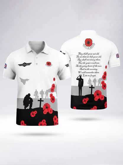 Polo à manches courtes Honour Our Royal Air Force pour homme Blanc / S