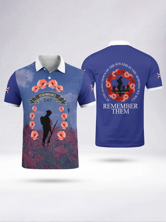 Polo à manches courtes LEST WE FORGET pour homme Blanc / S