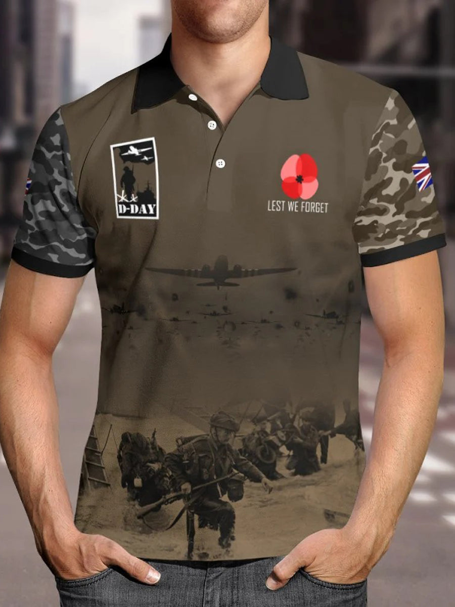 Polo à manches courtes D-DAY 81ST ANNIVERSARY pour homme
