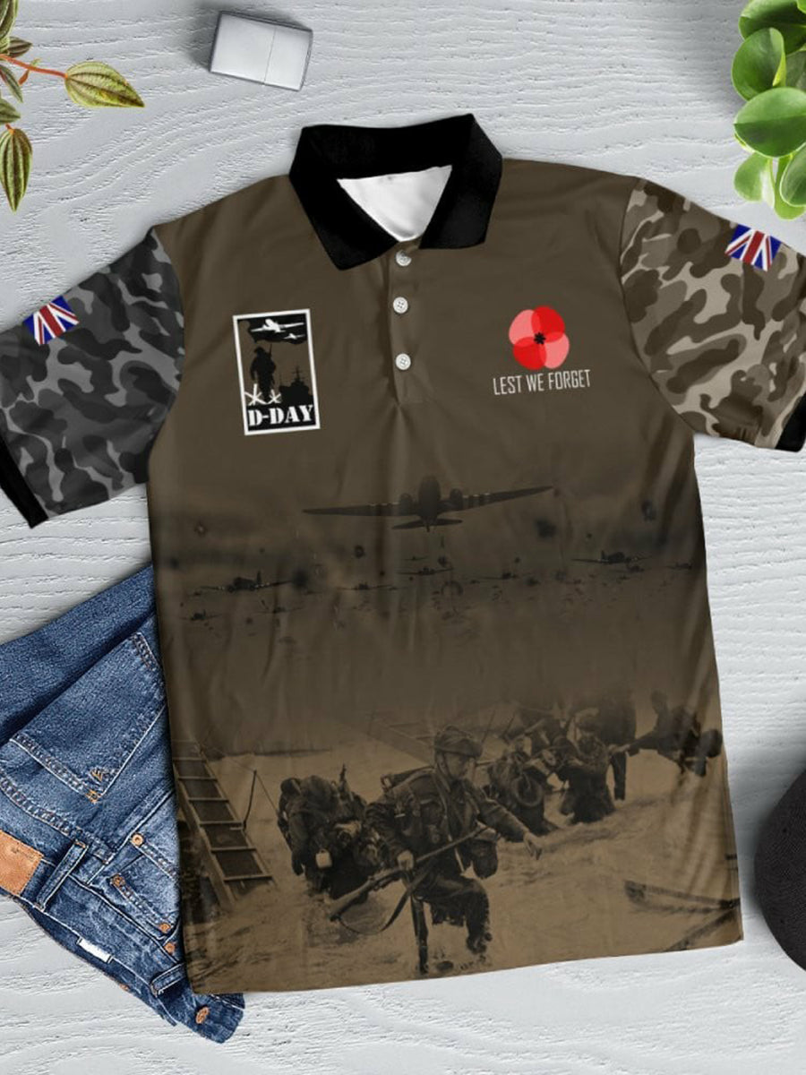 Polo à manches courtes D-DAY 81ST ANNIVERSARY pour homme
