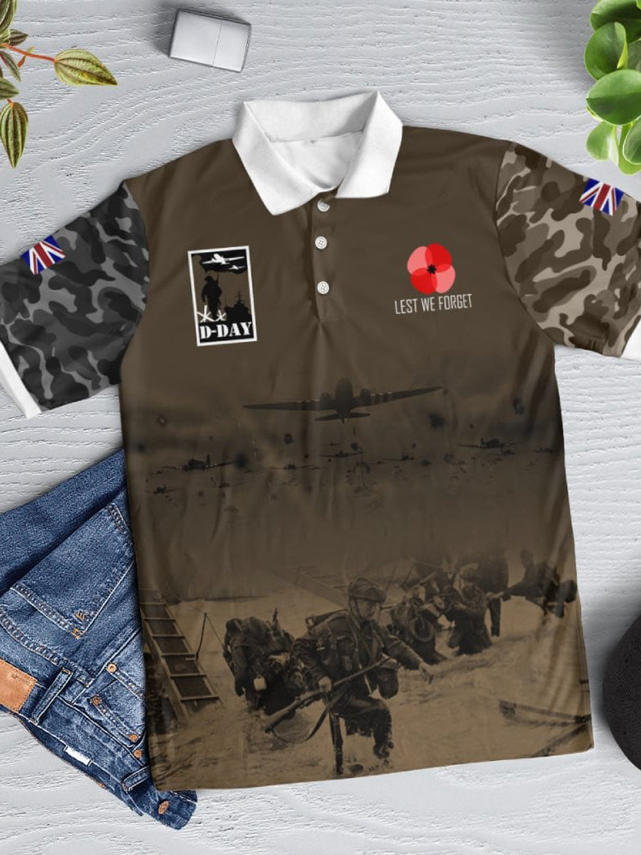 Polo à manches courtes D-DAY 81ST ANNIVERSARY pour homme