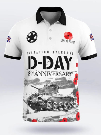 Polo à manches courtes D-DAY 81ST ANNIVERSARY pour homme