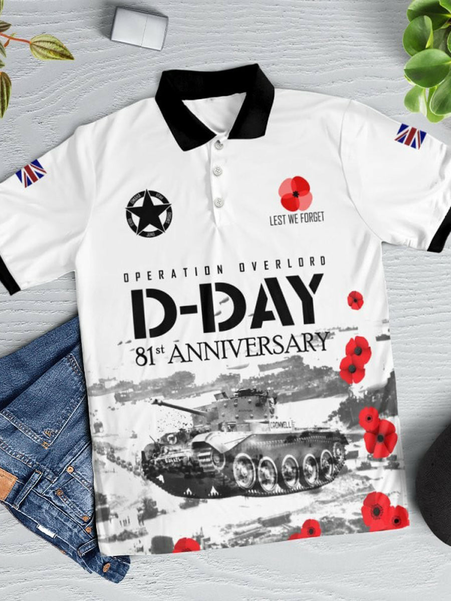 Polo à manches courtes D-DAY 81ST ANNIVERSARY pour homme