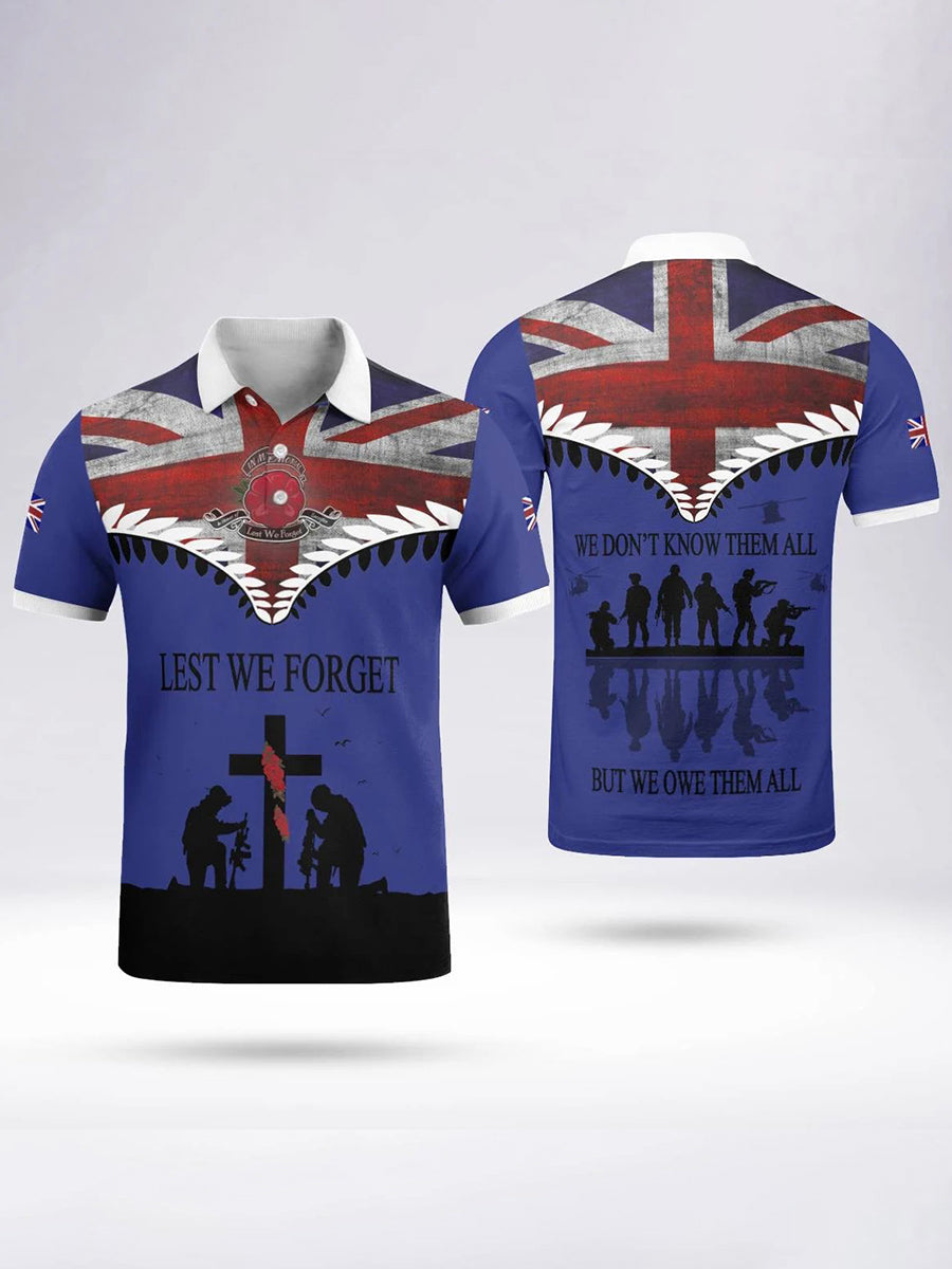 Polo à manches courtes LEST WE FORGET pour homme Blanc / S