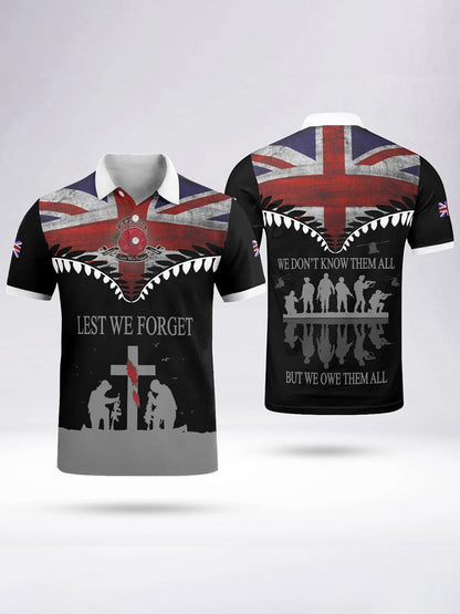 Polo à manches courtes LEST WE FORGET pour homme Blanc / S