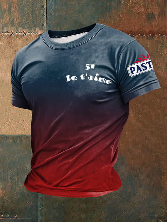 T-shirt 51 Pastis Alcohol Imprimé à manches courtes Homme comme image / S