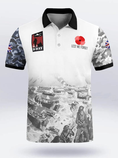 Polo à manches courtes D-DAY 81ST ANNIVERSARY pour homme