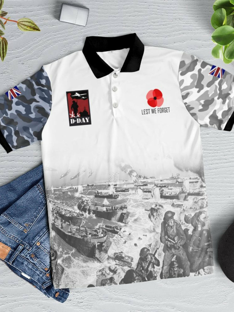 Polo à manches courtes D-DAY 81ST ANNIVERSARY pour homme
