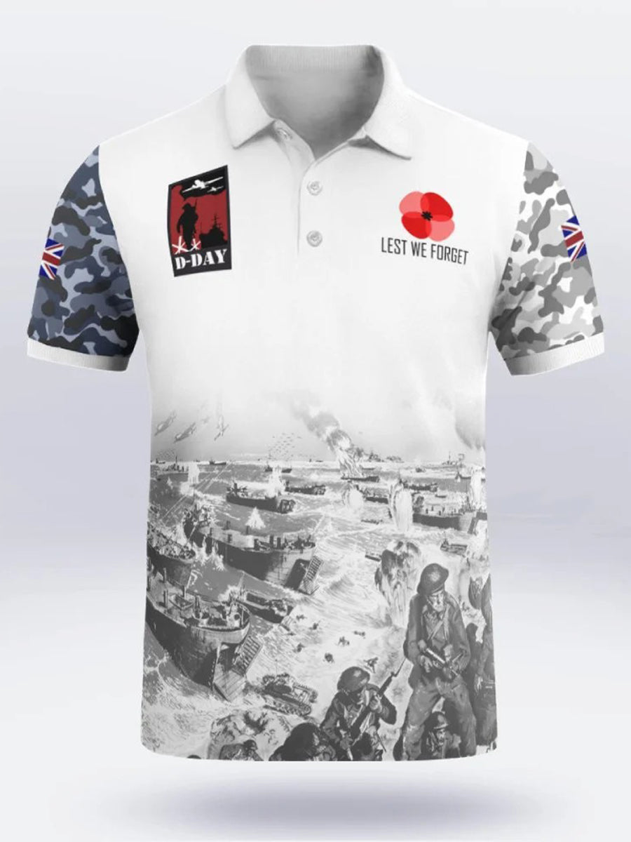 Polo à manches courtes D-DAY 81ST ANNIVERSARY pour homme