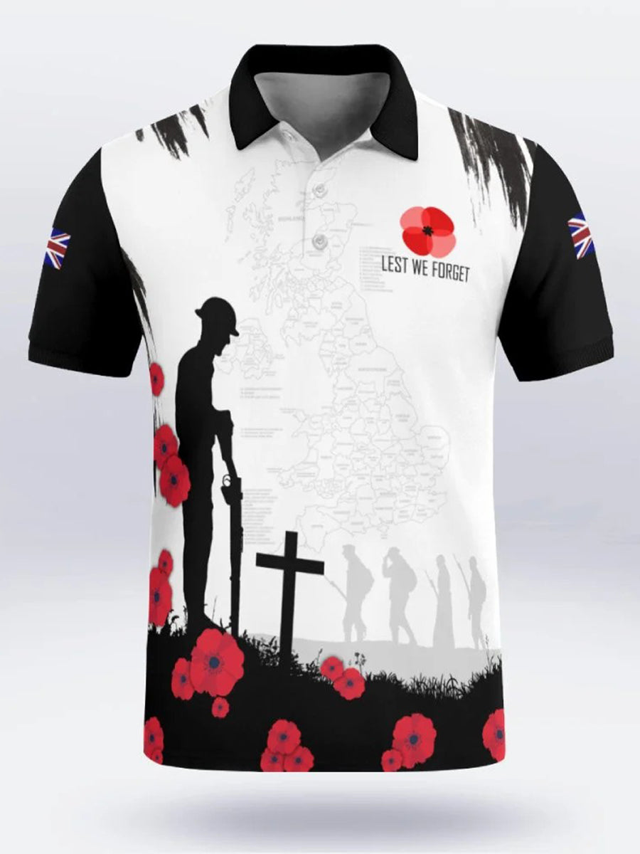Polo à manches courtes FOR THE FALLEN pour homme
