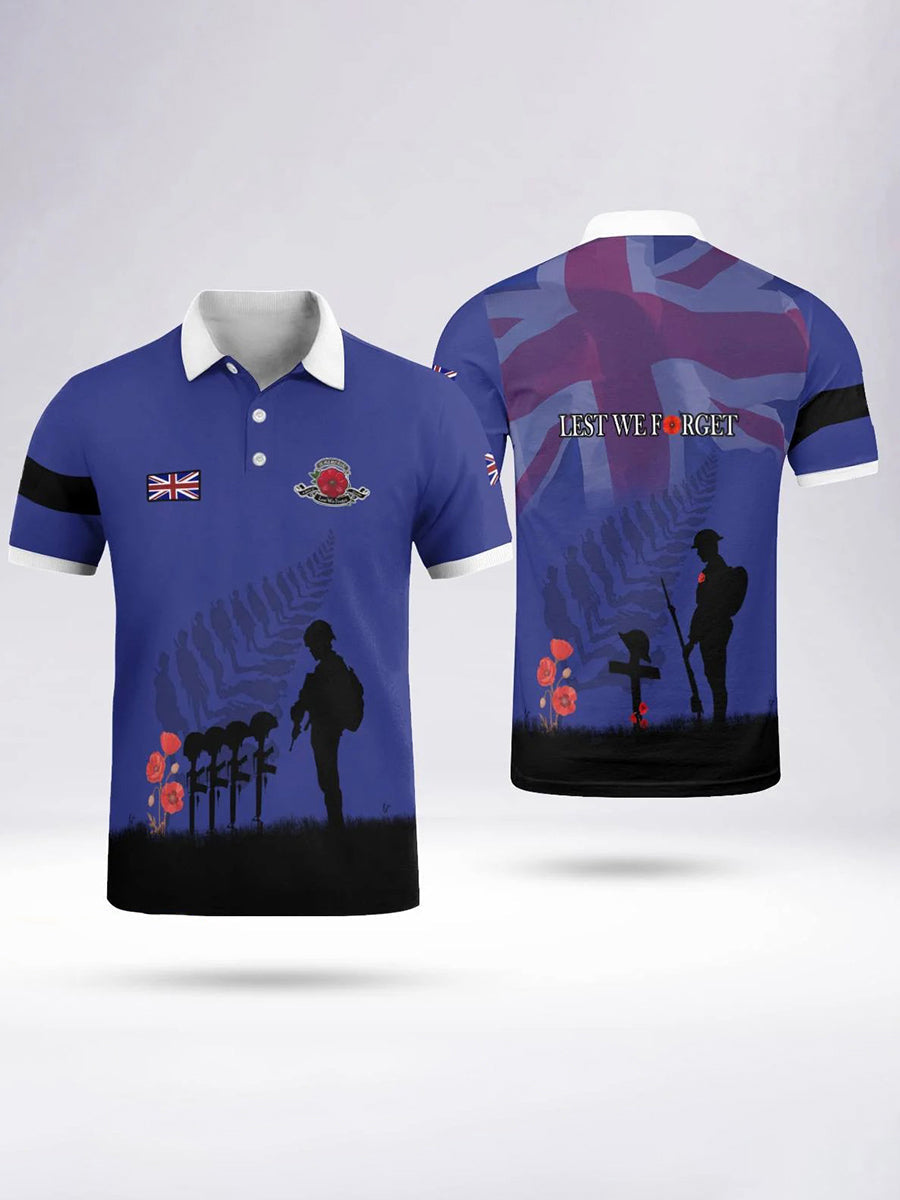 Polo à manches courtes LEST WE FORGET pour homme Blanc / S
