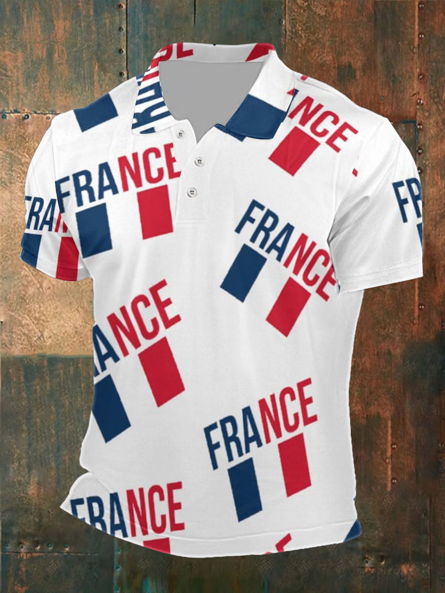 Chemise imprimée France pour homme comme image / S