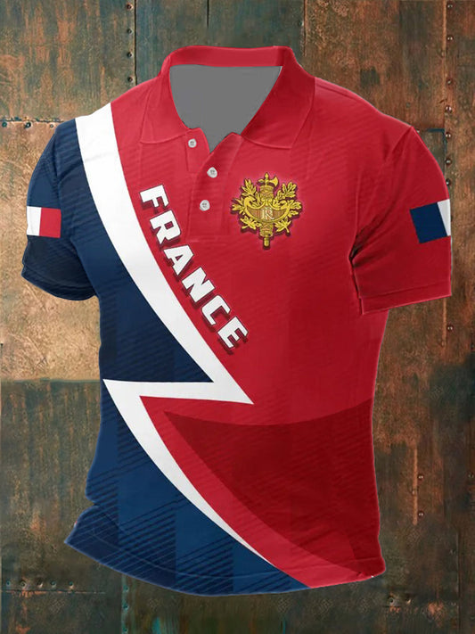 Chemise imprimée France pour homme comme image / S