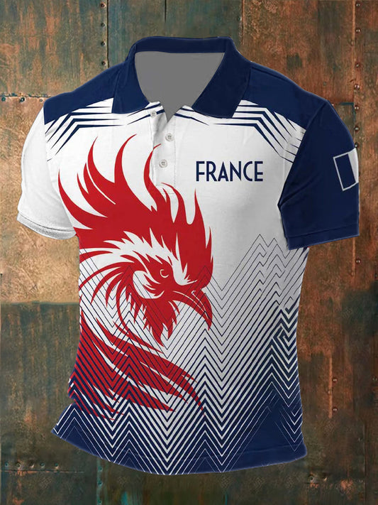 Chemise imprimée France pour homme comme image / S