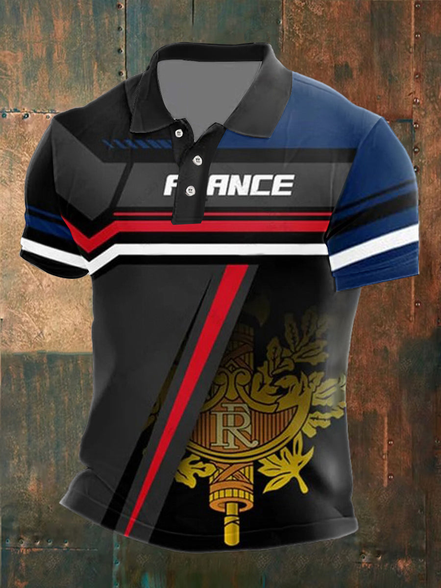 Chemise imprimée France pour homme comme image / S