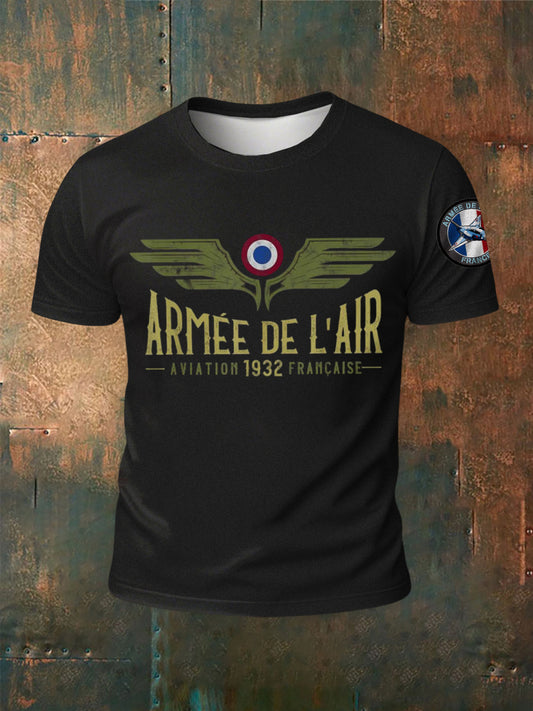 T-shirt imprimé à manches courtes Armée de l'air et de l'espace Homme