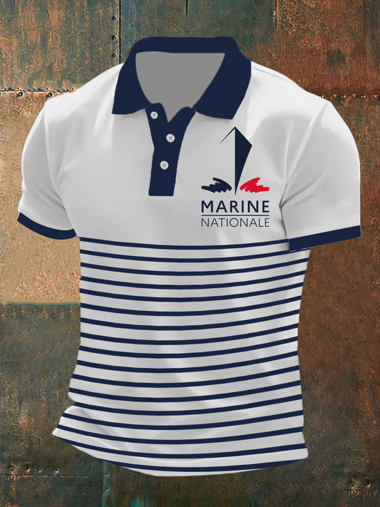 T-shirt à manches courtes Marine Nationale Homme
