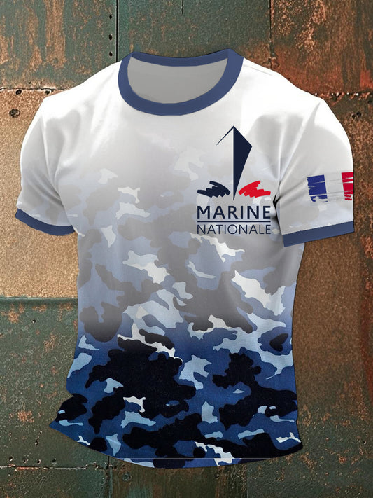 T-shirt à manches courtes Marine Nationale Homme