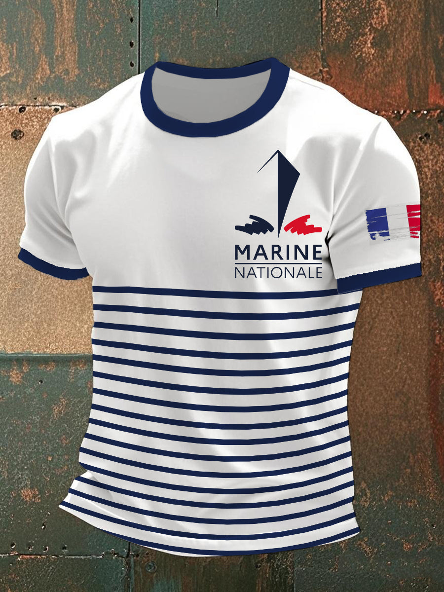 T-shirt à manches courtes Marine Nationale Homme
