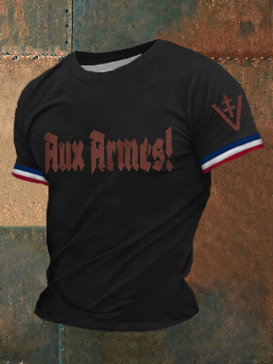 T-shirt à manches courtes imprimé Aux Armes Homme