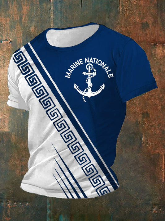 T-shirt à manches courtes Marine Nationale Homme