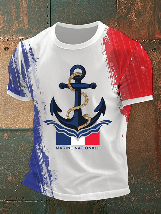 T-shirt à manches courtes Marine Nationale Homme