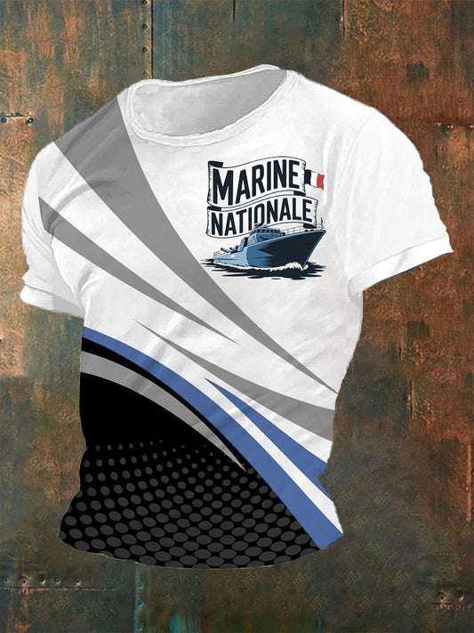 T-shirt à manches courtes Marine Nationale Homme