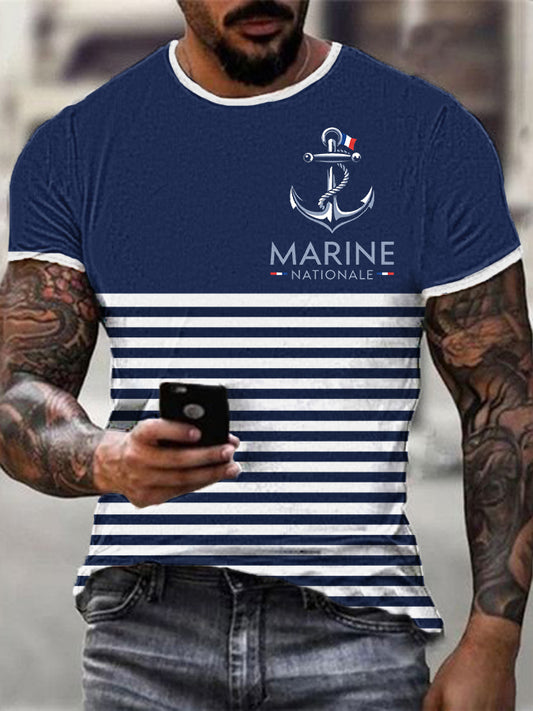 T-shirt à manches courtes Marine Nationale Homme