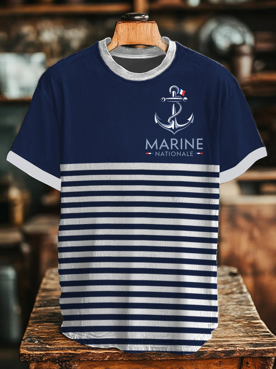 T-shirt à manches courtes Marine Nationale Homme