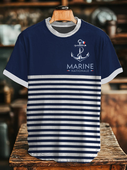 T-shirt à manches courtes Marine Nationale Homme