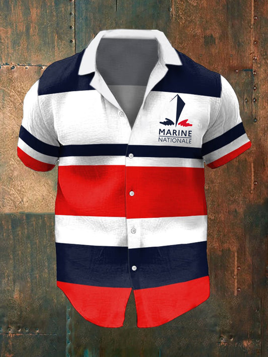 Chemise à manches courtes Marine Nationale Homme