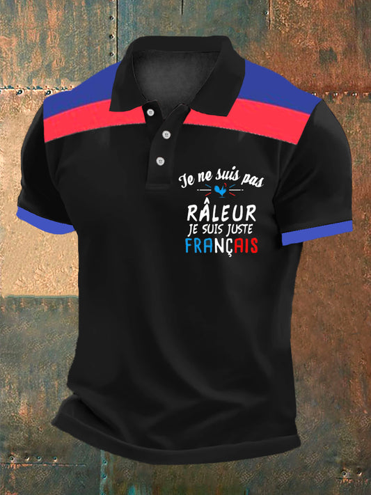 Men's Je ne suis pas râleur Français. Région humour coq' Chemise