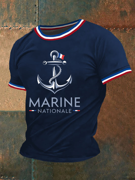 T-shirt à manches courtes Marine Nationale Homme