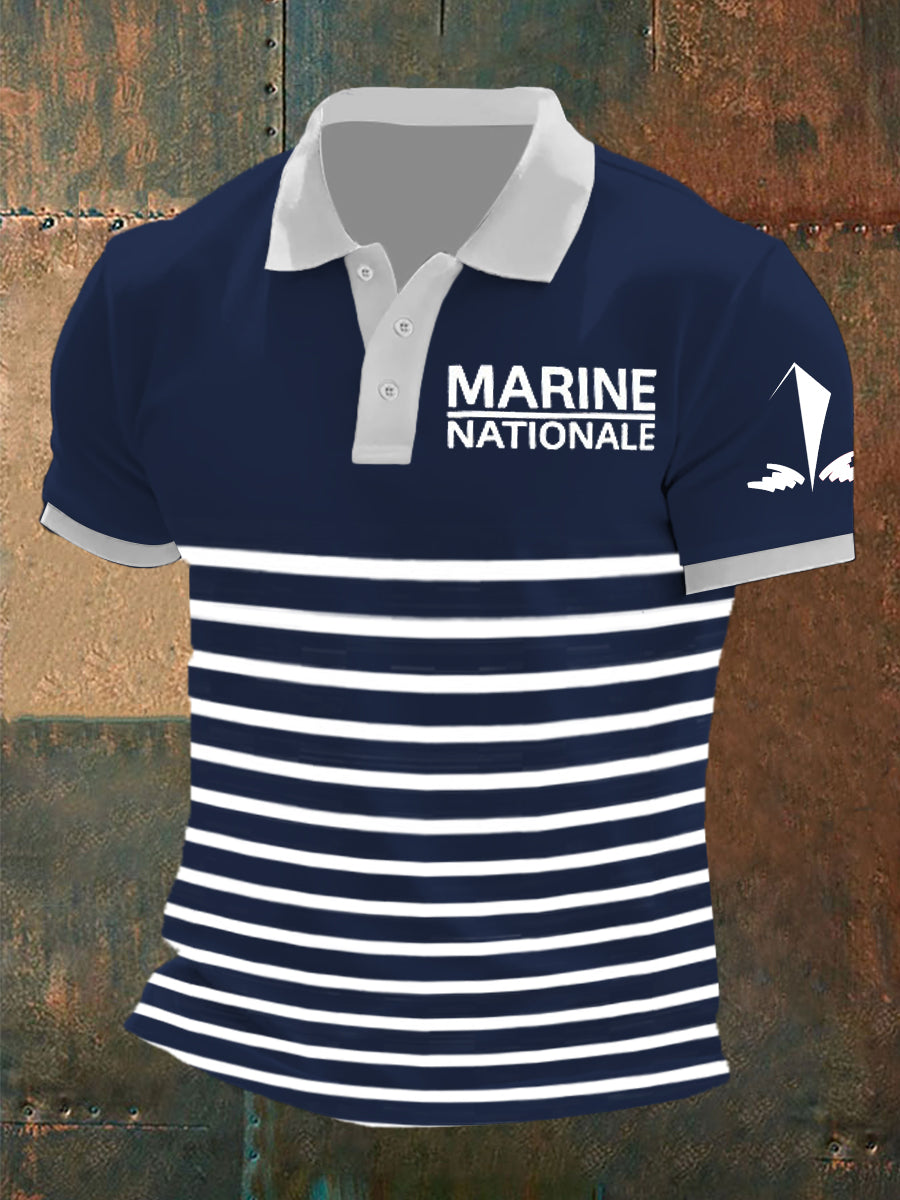 T-shirt à manches courtes Marine Nationale Homme
